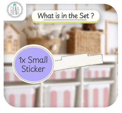 Floral Wildflower Storage Stickers (Fits IKEA® Trofast) | Girls Nursery