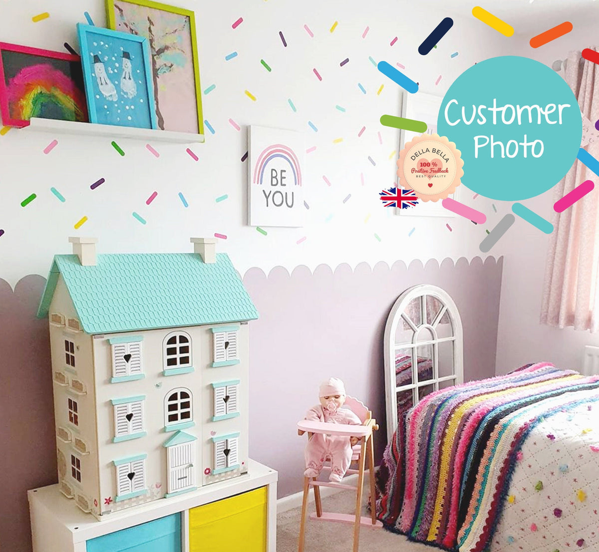 confetti wall stickers 