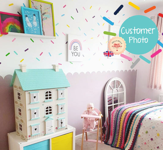 confetti wall stickers 