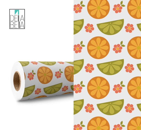 Vinyl Wrap Vintage Retro Sticky Back Plastic For Furniture Kitchen Fridge Wrap  Home Decor Worktop Upcycling Self Adhesive Film Lemon Orange