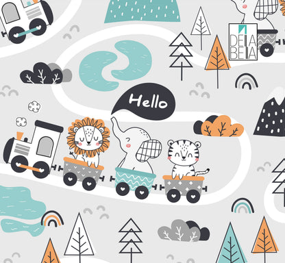 Nursery Vinyl WrapSticker For Furniture Elephant Boy Girls Baby Room Wall Art Children's Kids Bedroom Self Adhesive Sticker Decal Wallpaper