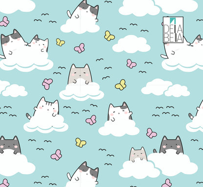 Vinyl Wrap for Furniture Nursery Decor Butterfly Cat, Boy, Girls, Baby Room, Kids Bedroom, Self Adhesive Sticker Decal, Upcycling Projects