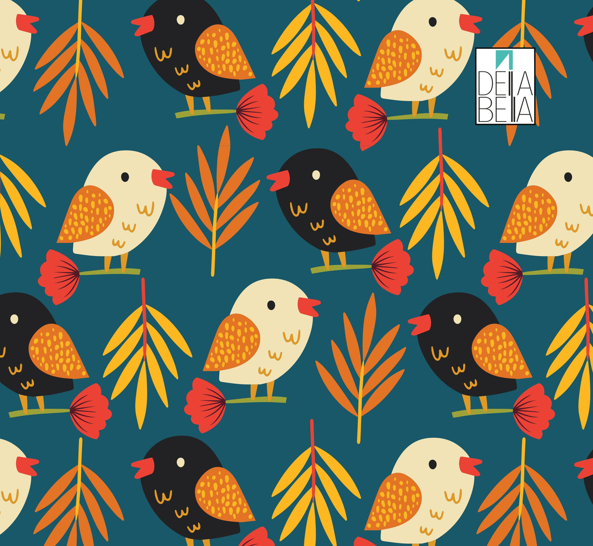 Botanic Birds & Boho Vintage Art Vinyl Wrap for Furniture