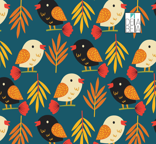 Botanic Birds & Boho Vintage Art Vinyl Wrap for Furniture