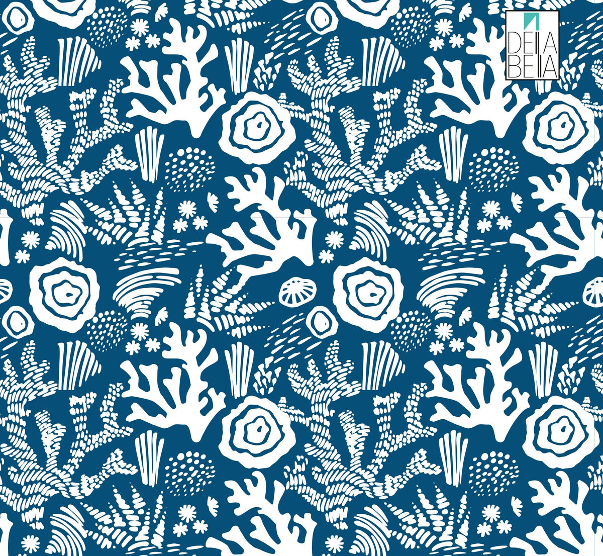 Vinyl Wrapping Coral Sea Maritime Vinyl Wrap Upcycling Projects, Furniture Stickers, Fridge Wrap, Home Decor, Kitchen Cabinets, Worktop