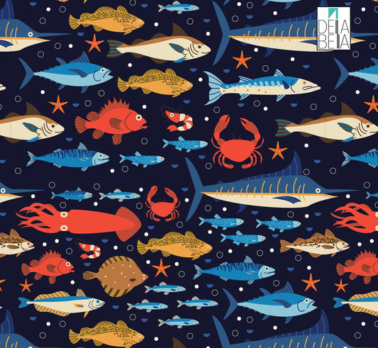 Vinyl Wrapping For Furniture Fish Shark Sea Maritime Vinyl Self Adhesive Film Decal Home Decor Laptop Doors & Upcycling Projects Summer 23