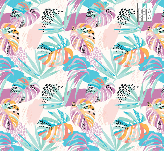Sticky back vinyl roll with delicate flower pattern