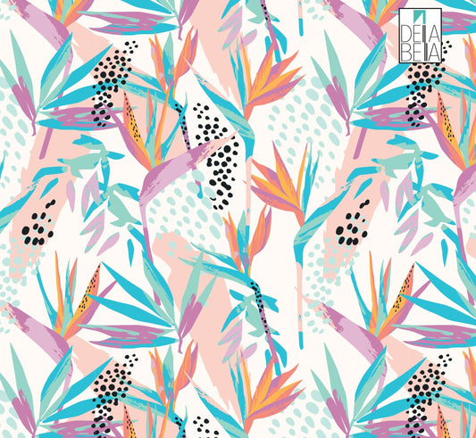 Floral vinyl for furniture - self-adhesive roll