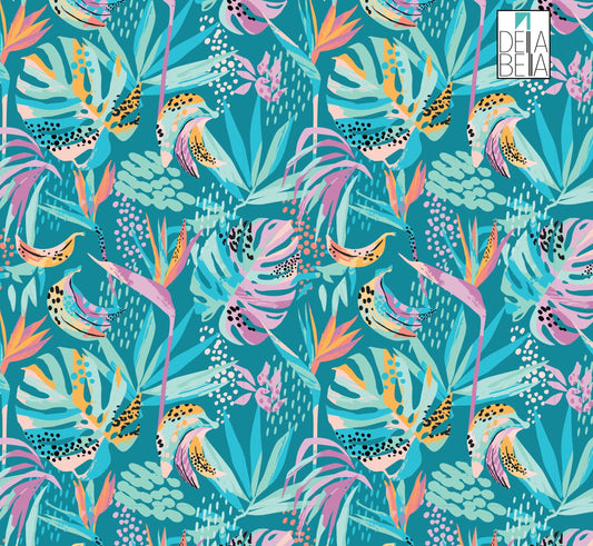 Floral furniture vinyl wrap - peel and stick