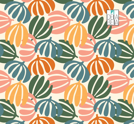 Floral patterns on premium furniture wrap material