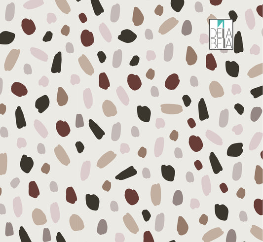 Terrazzo Dots Vinyl Wrap | Boho Sticky Back Plastic | Della Bella UK