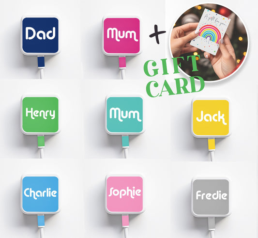 Christmas Stocking Fillers Customised Eve Box Ideas Xmas Filler Women Teens Kids Children Dad Charger Sticker Rainbow Gift Card Sticker Only