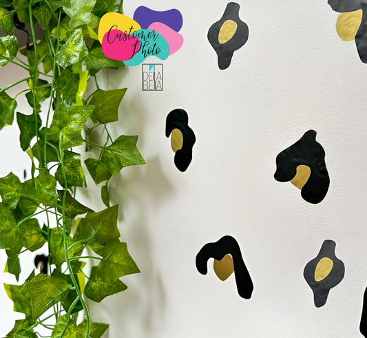 Leopard Print Wall Stickers Choose Your Own Color