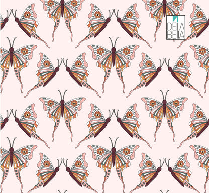Butterfly Vinyl Wrap Boho retro Style
