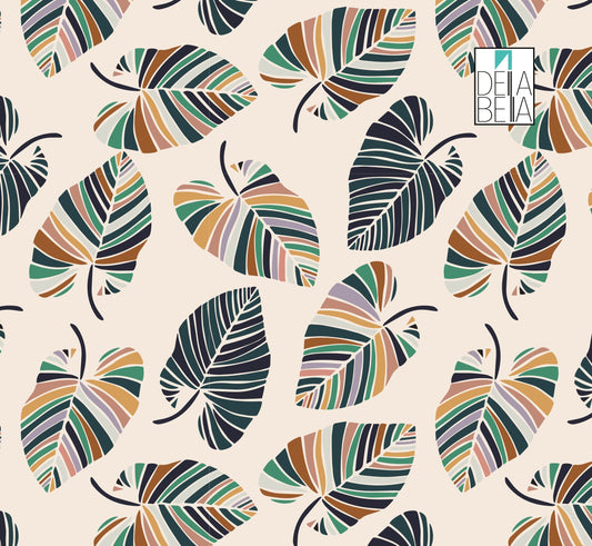 Boho Tropical Vinyl Wrap For Furniture, Home Decoration, Fridge Wrap, Self Adhesive Film, Kitchen Cabinets, Upcycling Projects