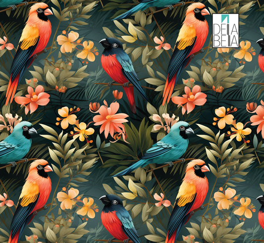 Maximalist Furniture Upcycling, Birds Decor Vinyl Wrapping for Furniture Kitchens Backsplash Cabinets Tiles Cupboard Desk Retro Vinyl Wraps