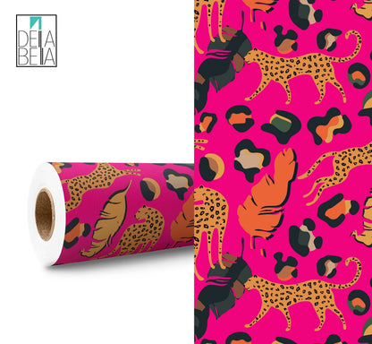 Leopard Print Self-Adhesive Vinyl Wrap for Furniture