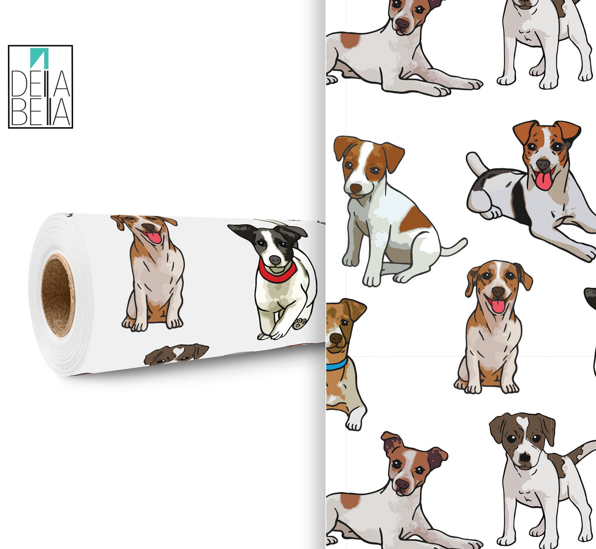 Jack Russel Terrier Vinyl Wrap For Furniture
