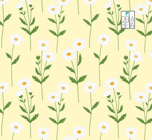 Sticky back vinyl roll with delicate flower pattern