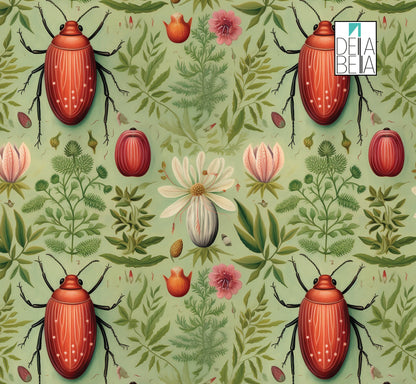 Botanical Maximalist Decor Vinyl for Furniture Beetle Kitchens Backsplash Cabinets Cupboard Cupboard Wraps Self Adhesive Sticky Back Peel Vinyl Wrap for Furniture, Kitchen Cabinets & Home Upcycling