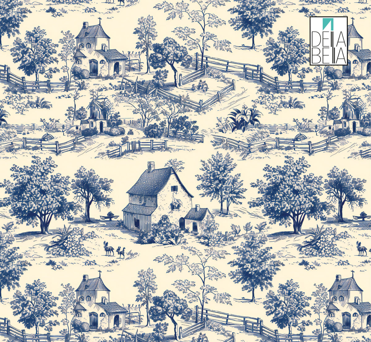 Vintage Toile Antique French Self Adhesive Vinyl Wrapping Wardrobe Classical Chest of Drawers Drinks Cabinet Tables Vintage Style Wraps