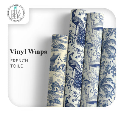 vinyl wrapping french toile rolls 