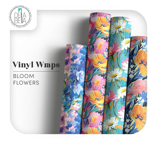 floral design decorative vinyl wrap sheet