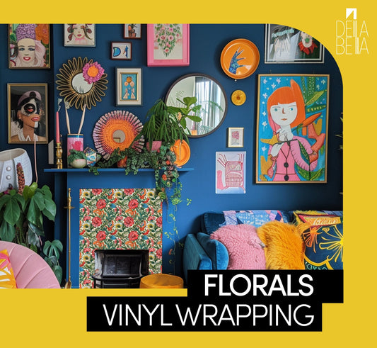 Vinyl Fridge Wrap William Morris Inspired Vinyl Wrap for Furniture, Kitchen Cabinets & Home Upcycling