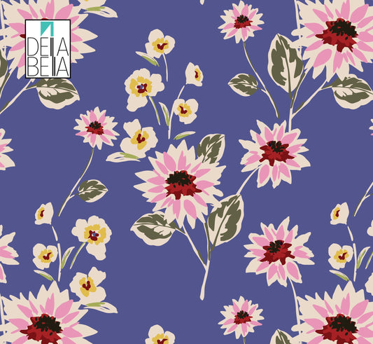 Close-up of decorative floral vinyl wrap texture