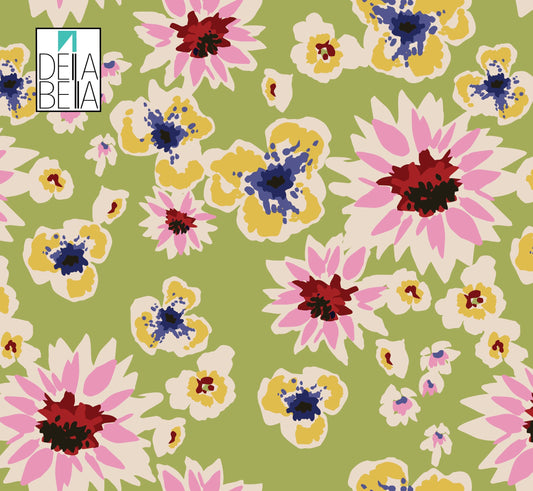Vintage flower design peel and stick vinyl for furniture
