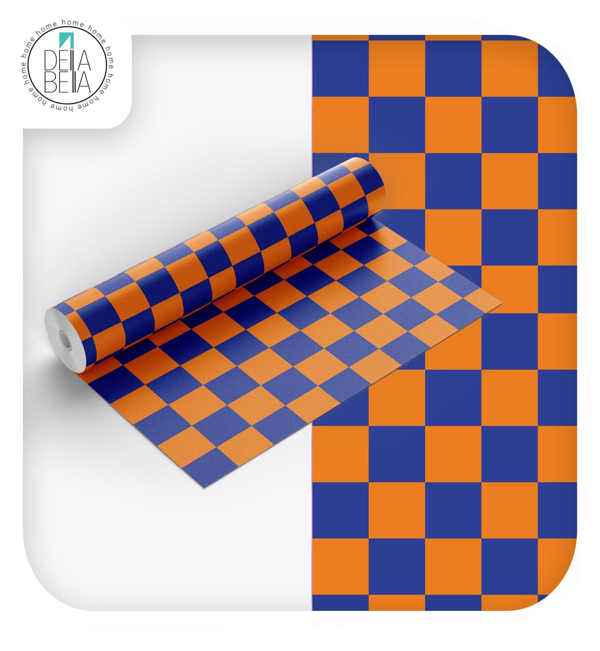 DIY Furniture Upcycling Vinyl | Aqua Checkered Wrap Vinyl Wrap for Furniture, Kitchen Cabinets & Home Upcycling