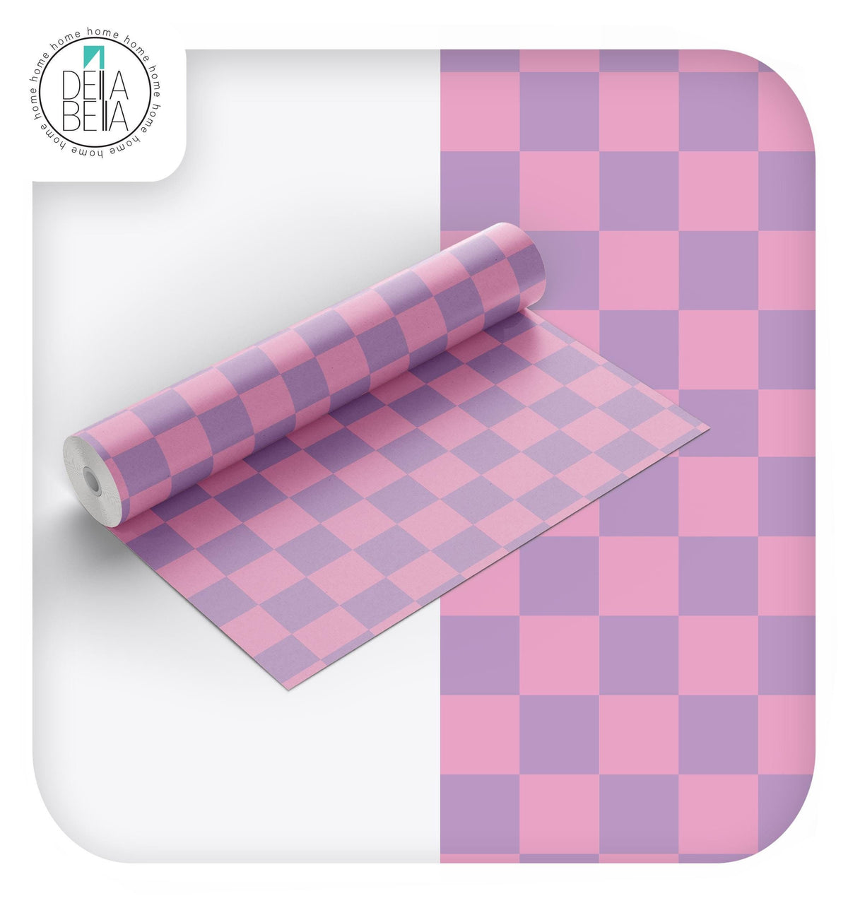 DIY Furniture Upcycling Vinyl | Aqua Checkered Wrap Vinyl Wrap for Furniture, Kitchen Cabinets & Home Upcycling