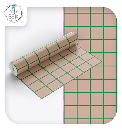 DIY Furniture Upcycling Vinyl | Aqua Checkered Wrap Vinyl Wrap for Furniture, Kitchen Cabinets & Home Upcycling