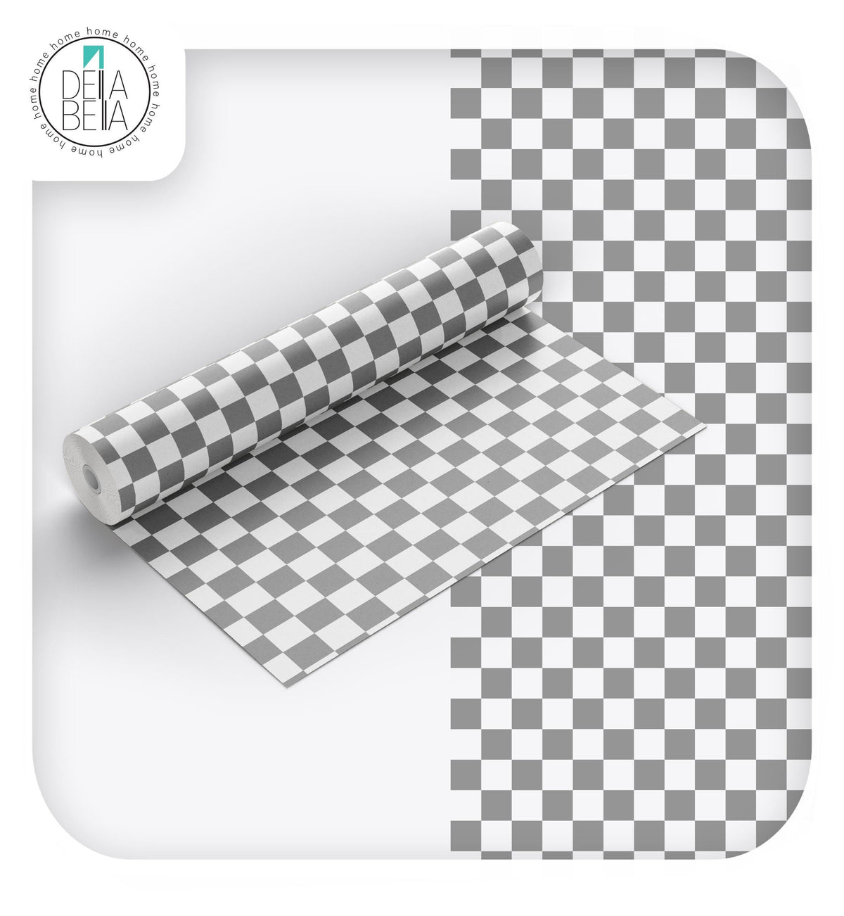 DIY Furniture Upcycling Vinyl | Aqua Checkered Wrap Vinyl Wrap for Furniture, Kitchen Cabinets & Home Upcycling