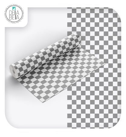 DIY Furniture Upcycling Vinyl | Aqua Checkered Wrap Vinyl Wrap for Furniture, Kitchen Cabinets & Home Upcycling