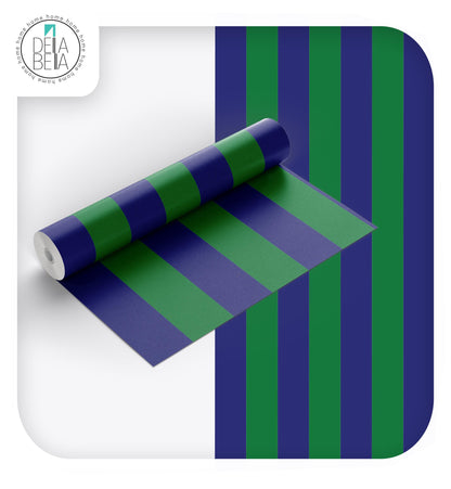 Retro Stripe Peel and Stick Burgundy Vinyl Wrapping for Home Decor