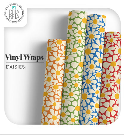 Retro daisy sticky back plastic roll - Della bella UK