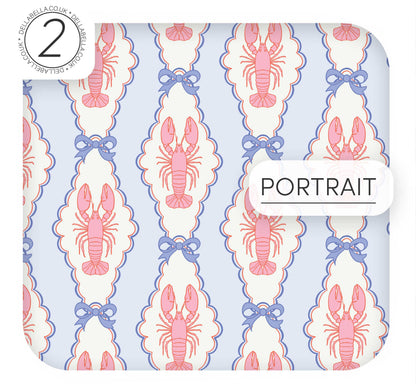 Vintage Bow Lobsters Vinyl Wrapping