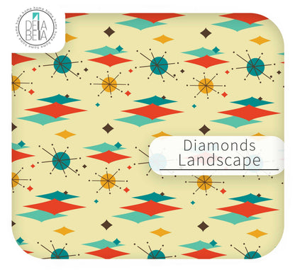 Retro Mid Century Furniture Vinyl Wrap | Atomic Sticky Back Plastic UK