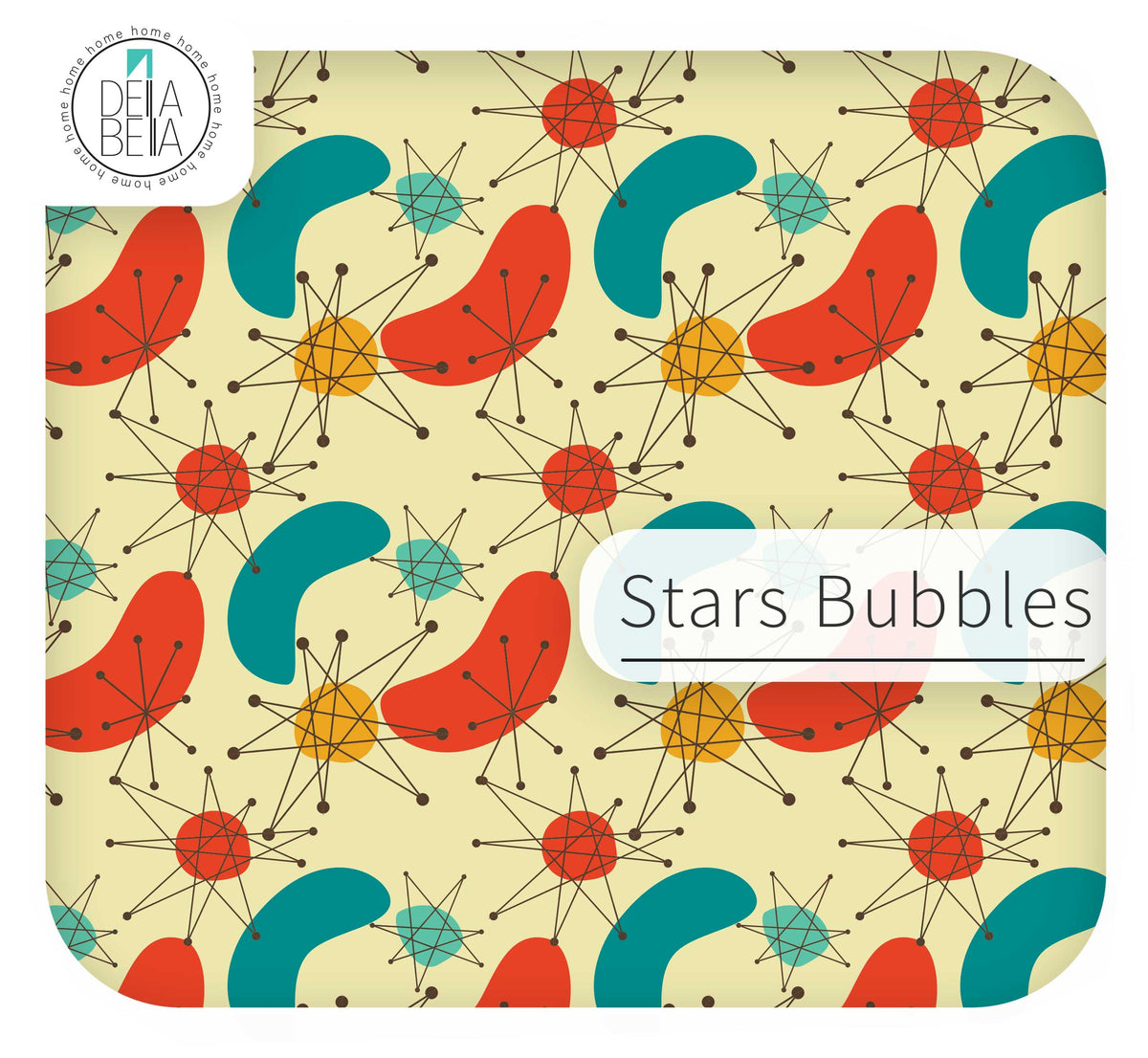 Retro Mid Century Furniture Vinyl Wrap | Atomic Sticky Back Plastic UK