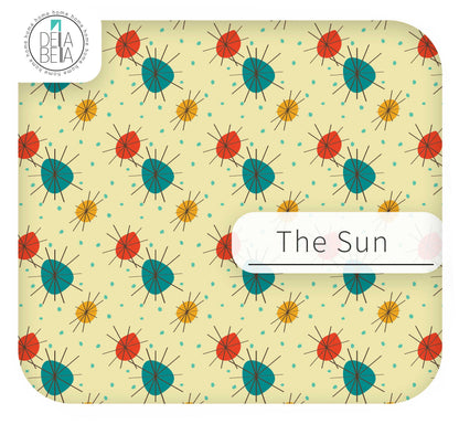 Retro Mid Century Furniture Vinyl Wrap | Atomic Sticky Back Plastic UK