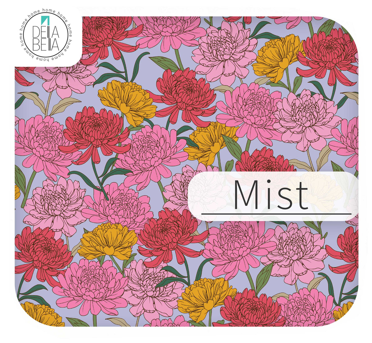 The Garden Path Floral Peel & Stick Vinyl Strips | Maximalist Wall Border & Door Edges