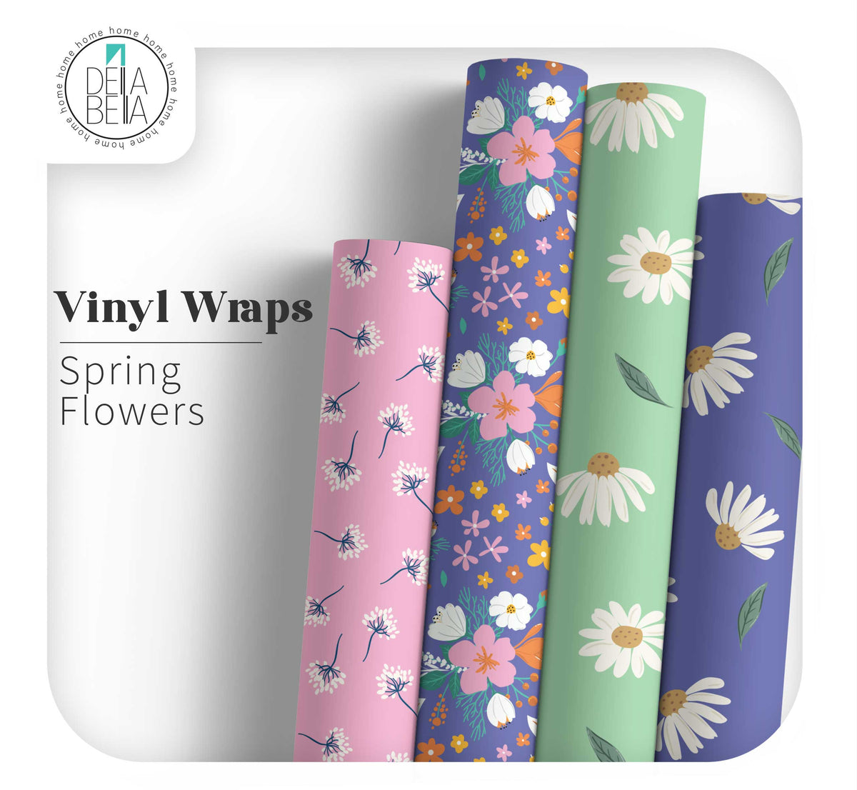 Roll of floral sticky back plastic for furniture UK