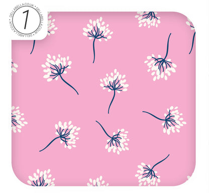 Vintage flower design peel and stick vinyl for furniture
