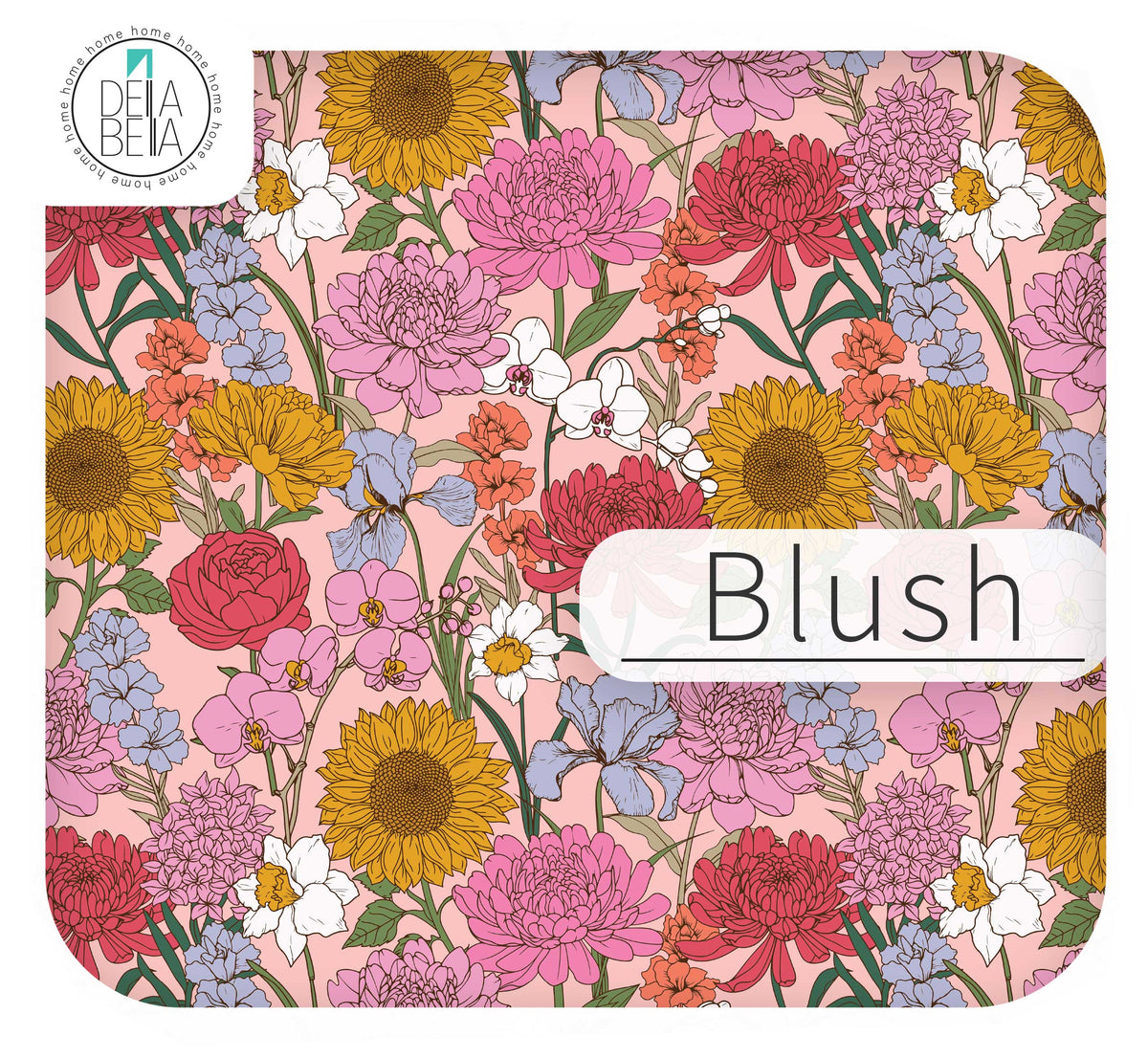 The Garden Path Floral Peel & Stick Vinyl Strips | Maximalist Wall Border & Door Edges