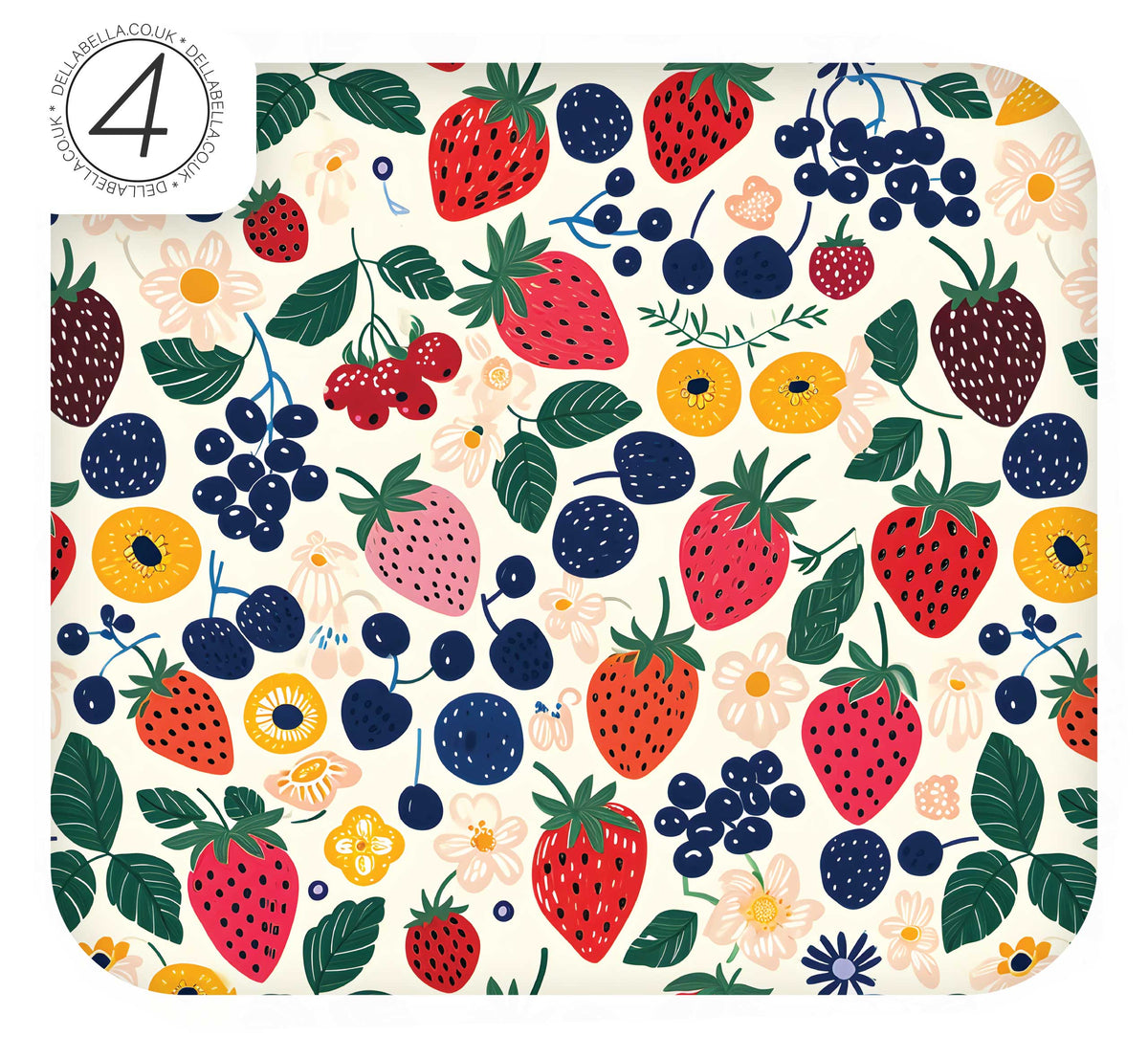Strawberry Vinyl Wraps for Furniture Kitchen Cabinet Makeover