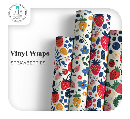 roll of Strawberry vinyl wrapping 