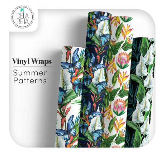 Retro Flowers Peel and Stick Vintage Vinyl Wrapping for Home Decor Furniture
