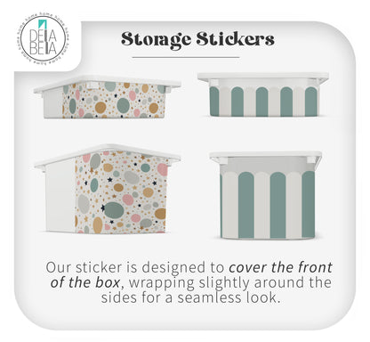 Pastel Scallop Furniture Stickers (Fits IKEA® Trofast) | Kids Room Decor