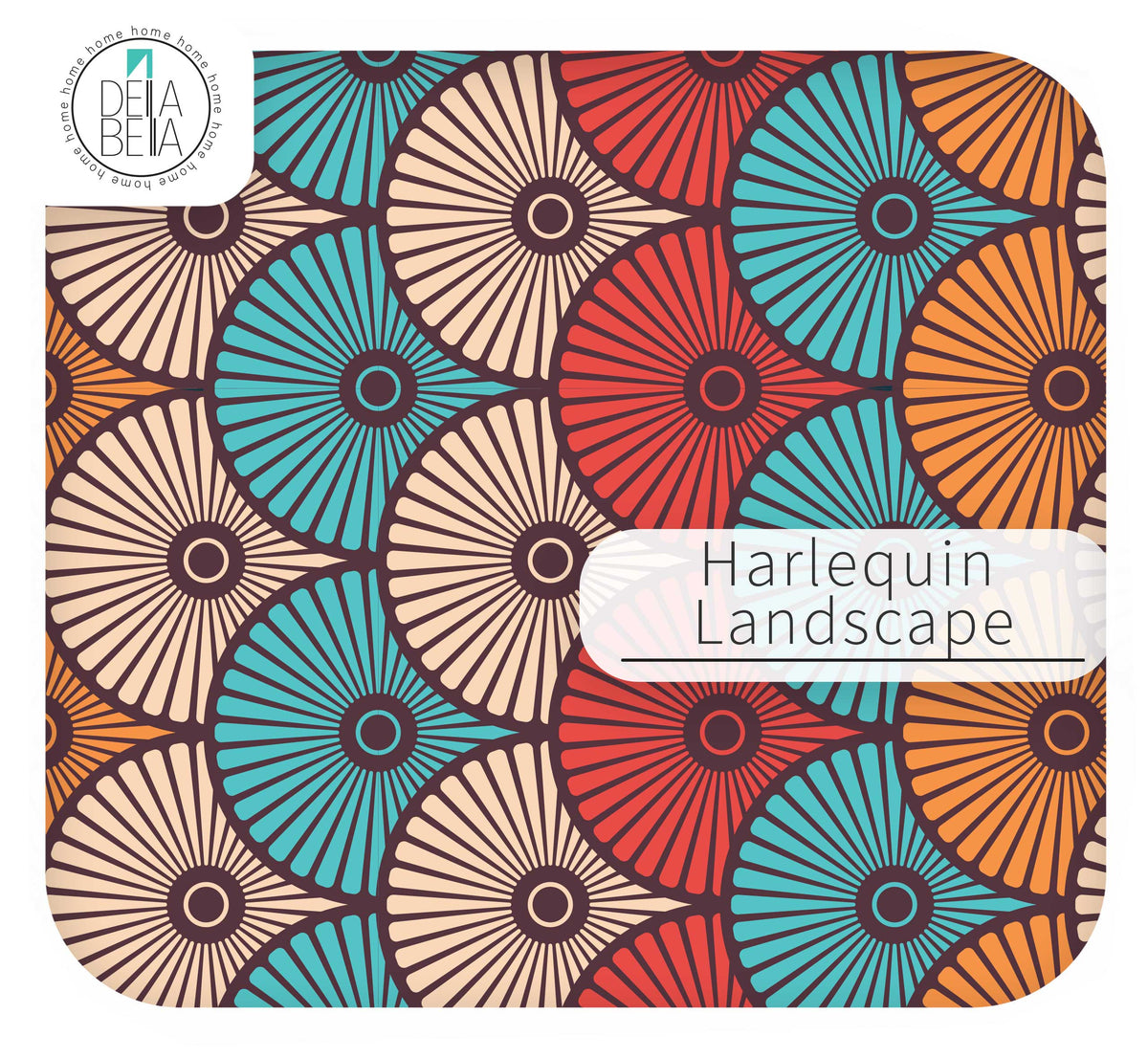 70s Geometric Cupboard Wrap | Retro Scallop Sticky Back Plastic